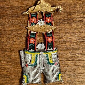 VINTAGE 1980 4 Service Battalion Medal Lederhosen German